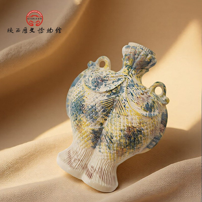 陕西历史博物馆文创唐三彩立体冰箱贴磁吸装饰西安纪念品伴手礼