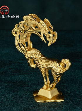 神兽金饰金怪兽铜摆件
