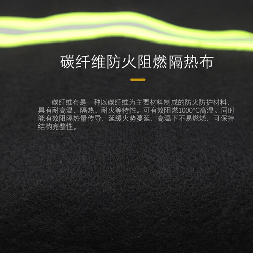 碳纤维加长款防火衣逃生披风斗篷高楼层家用自救火灾消防灭火毯 - 图0