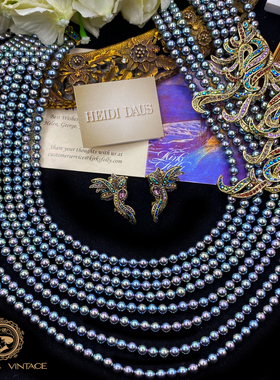 HEIDIDAUS珍珠天堂鸟耳钉项链