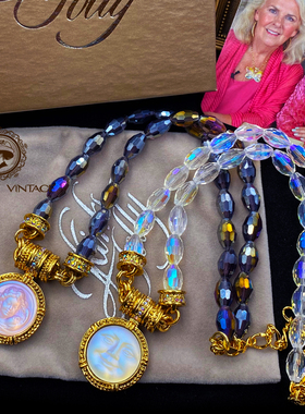 月亮面睡天使项链KirksFolly