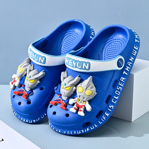 Ultra, детские тапочки для мальчиков, туфли, летний детский Ультрамен Тига, нескользящие сандалии