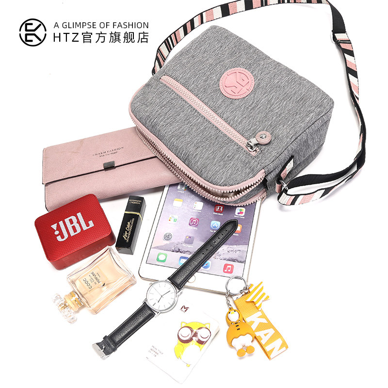 女士2020新款迷你百搭帆布单肩包 htz女士包袋