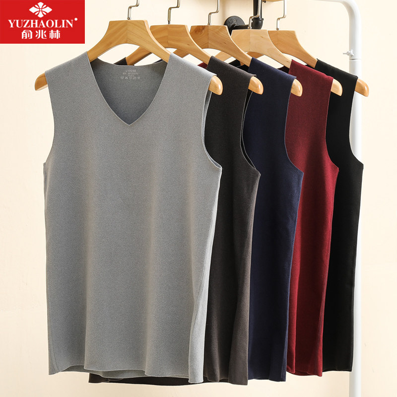 俞兆林无痕保暖男士修身无袖打底衫 俞兆林悦益保暖上装