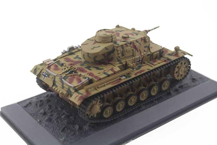 1/43 Pz.Kpfw.III Ausf.G Sd.Kfz.141第三装甲车模型仿真坦克成品-图2