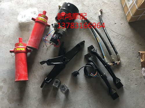 电动燃油摩托三轮车改装12V双杠电控油泵液压自卸翻斗改装自卸 - 图0