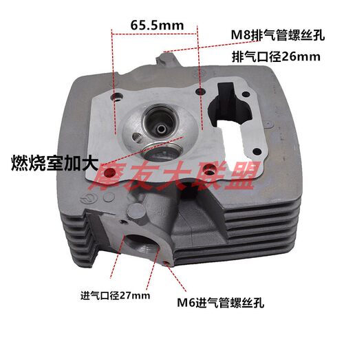 新大洲SDH150-A-B-C战鹰威领WH150幻影CBF改装200套缸65.5mm缸头 - 图1