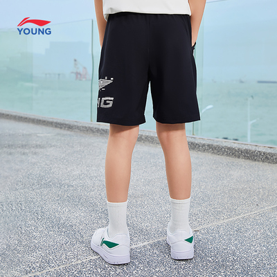 李宁童装新款运动生活系列速干凉爽运动裤