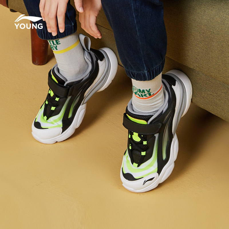 李宁小极光网面透气男童运动鞋童鞋 liningkids运动鞋