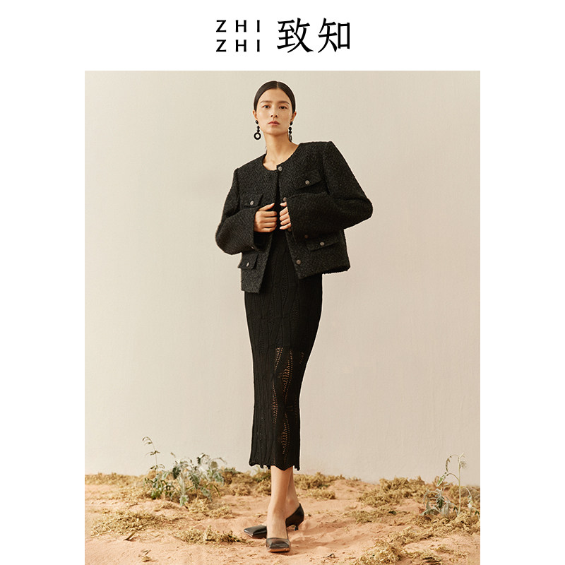 zhizhi致知冉冉云外套秋冬2021新款 致知服饰短外套