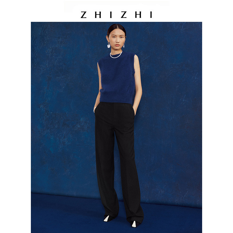 zhizhi致知醉思阔腿裤2021_休闲裤 致知服饰休闲裤