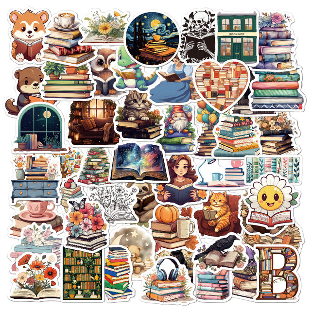 Read more, love reading waterproof sticker ins