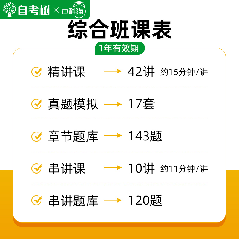 2024自考04183概率论与数理统计经管类精讲班视频课程真题卷题库 - 图0