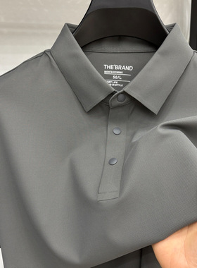 men's short sleeve tshirt新款速干全无痕短袖t恤男翻领清爽透气