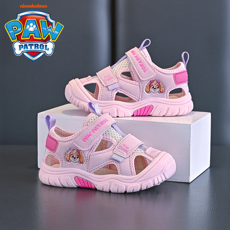 汪汪队女童鞋子2025年春夏新款包头凉鞋中小童软底舒适轻便魔术贴,淘宝优惠券,粉丝福利购,淘宝优惠卷