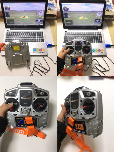 MC6C 6A 6B升级版 6通道2.4g航模遥控器接收机 固定翼四轴车船模 - 图0