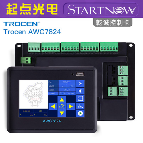 乾诚Trocen控制卡AWC7813 7846 TC6832面板CO2激光切割雕刻机主板 - 图0