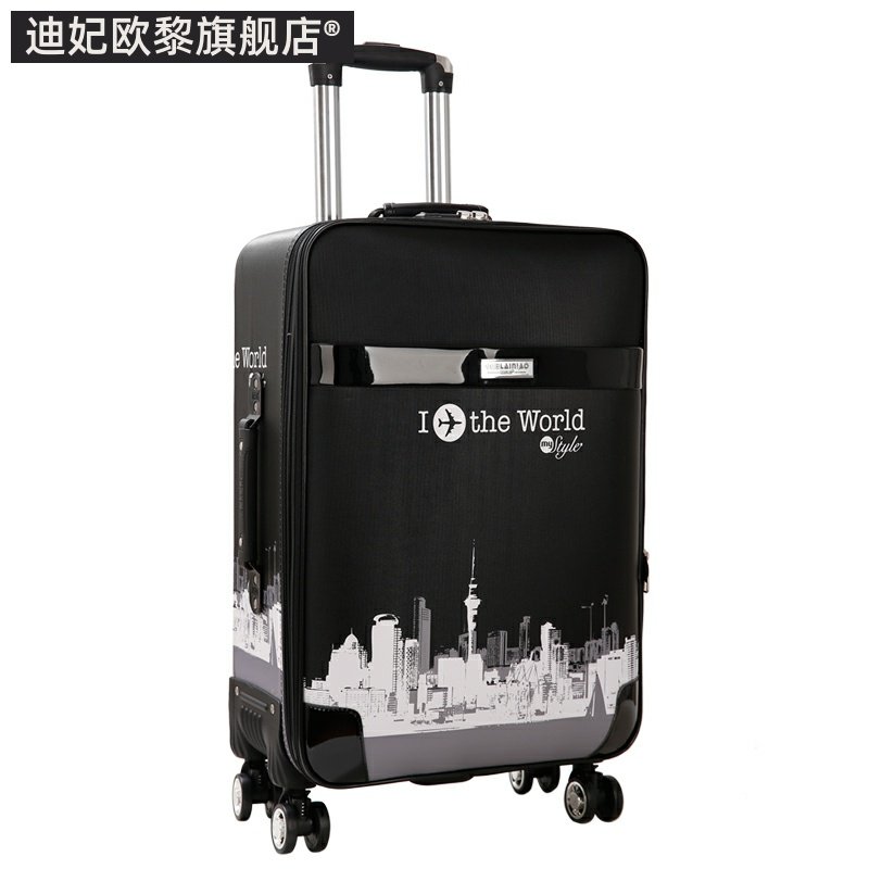 万向轮24寸女大容量可充电男密码箱 迪妃欧黎旅行箱