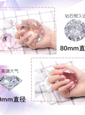 水晶玻璃装饰道具大钻石美甲工具