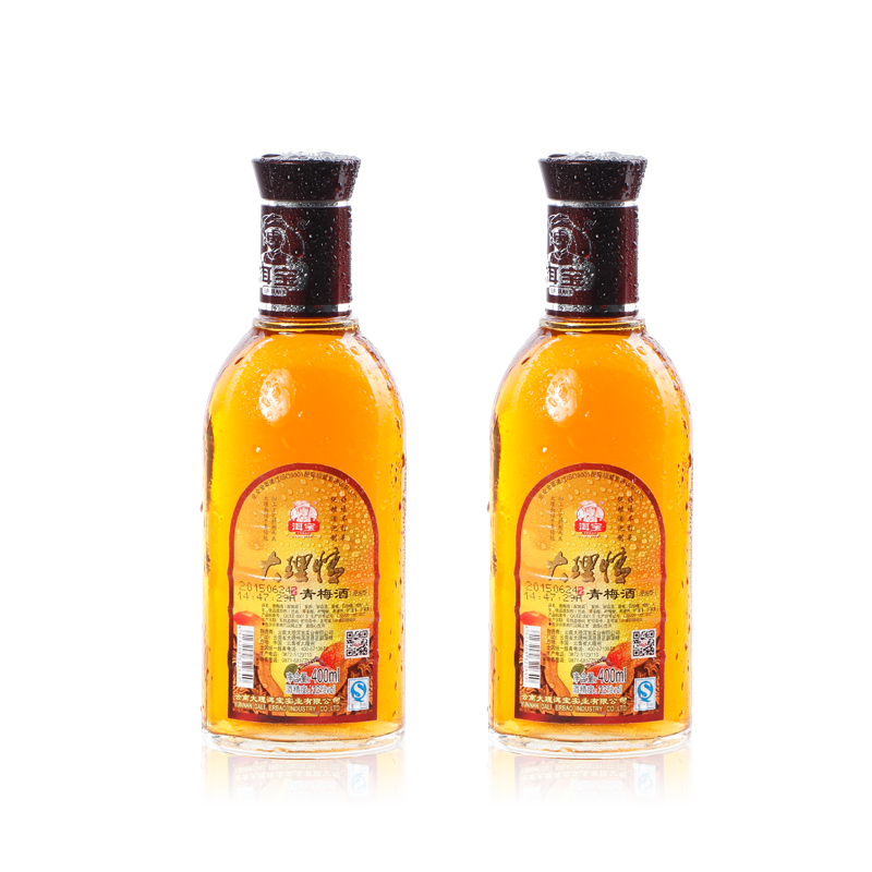 云南大理特产洱宝青梅酒果味酒低度酒经典梅子酒22度 400mlx2瓶装