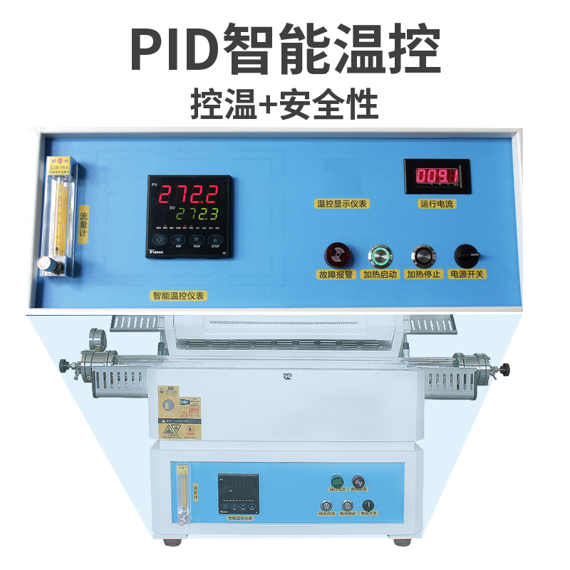 蚁博士真空管式炉实验室管式燃烧电流电炉1800热处理淬火炉管式炉-图2