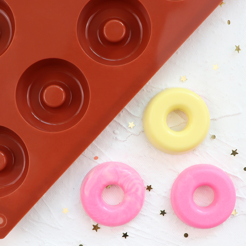 纽扣字母数字巧克力硅胶模具华夫饼甜甜圈爱心翻糖DIY蛋糕装饰 - 图1