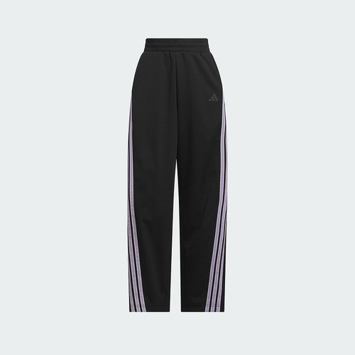 adidas阿迪达斯秋新款女三条纹针织长裤运动休闲香蕉裤宽松KF4928 - 图3