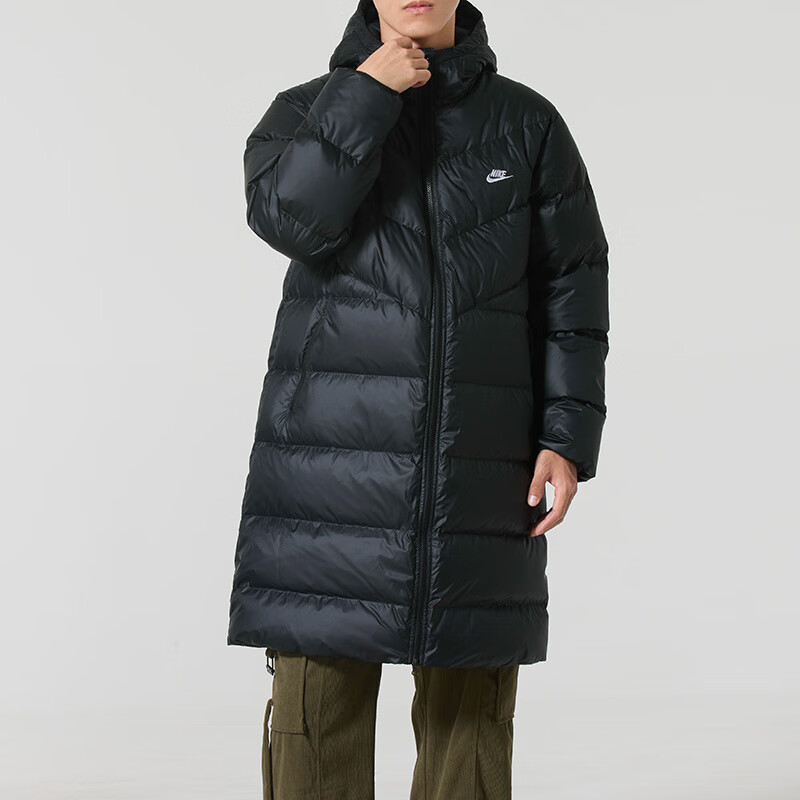 中长款羽绒服Nike耐克正品防水外套冬季新款男士运动服上衣HV2720 - 图1
