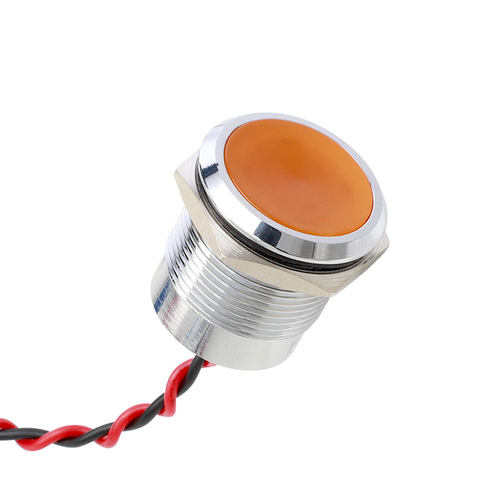 LED金属指示灯防水6/8/10/12mm双色灯6V12V24v三色电源信号灯220V - 图3