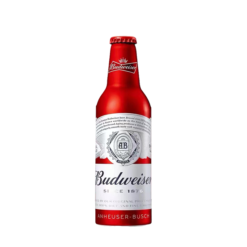 Budweiser国产百威瓶装铝瓶啤酒美式拉格355ml*24瓶装整箱铝罐 - 图3