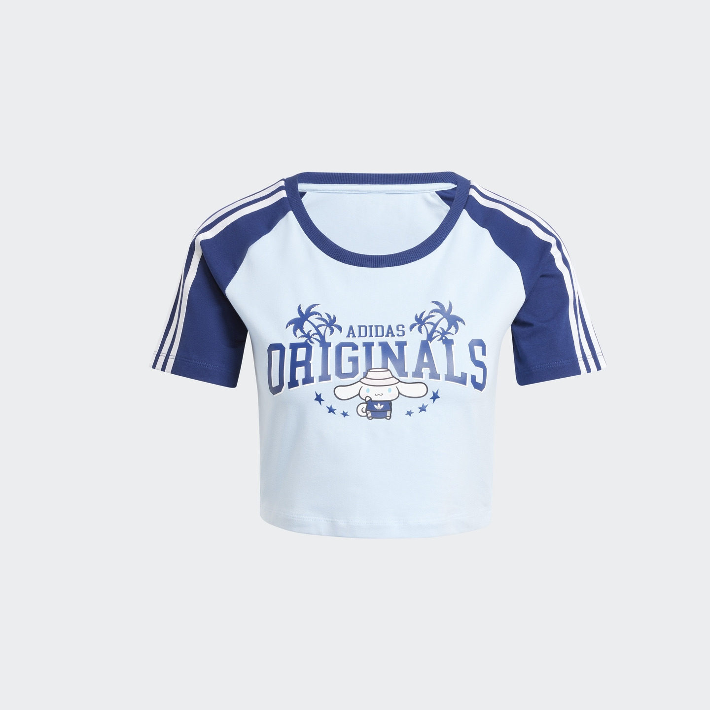 HELLO KITTY联名酷洛米短款上衣短袖T恤女装adidas阿迪达斯三叶草,淘宝优惠券,粉丝福利购,淘宝优惠卷