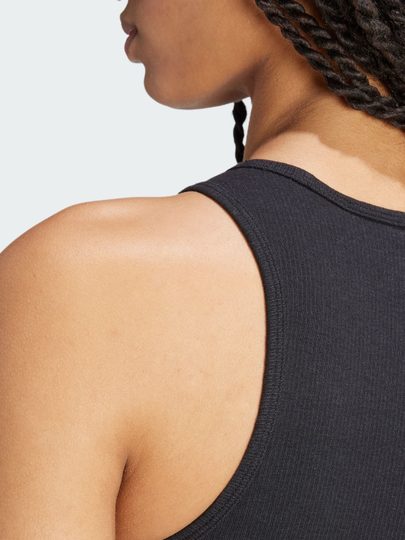 Slim knitted sports round neck vest dress for women adidas Adidas official outlets clover
