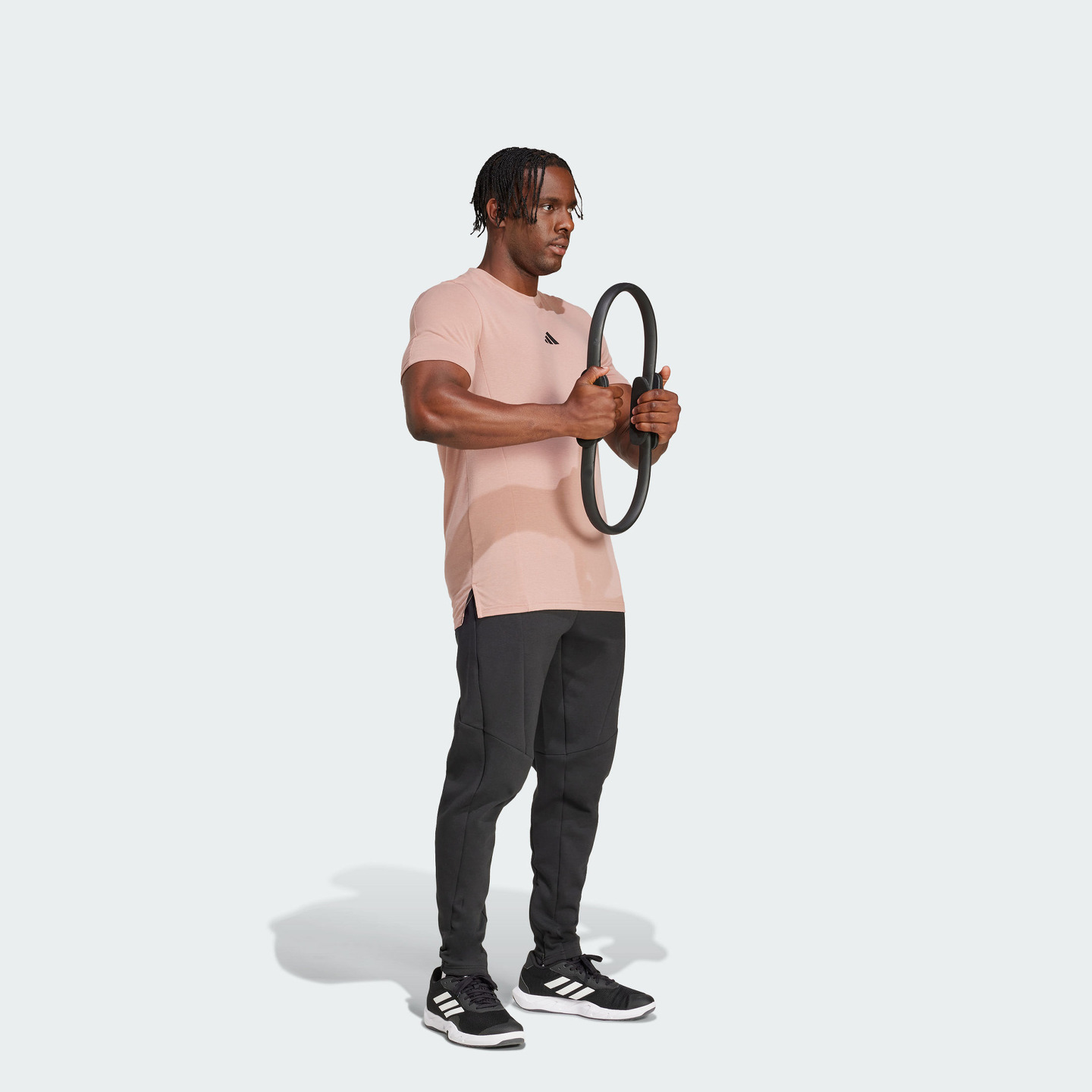 速干综合训练修身健身圆领短袖T恤男装夏季adidas阿迪达斯官方 - 图1