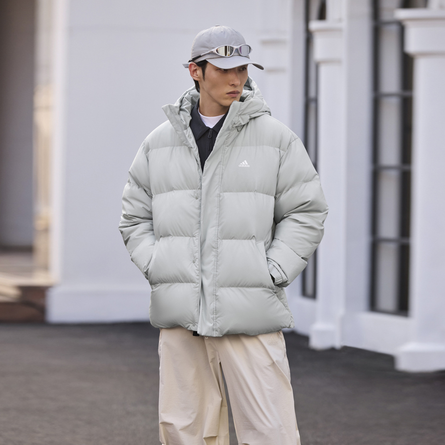 拒水防泼防风保暖鸭绒羽绒服面包服男女同款adidas阿迪达斯轻运动 - 图2