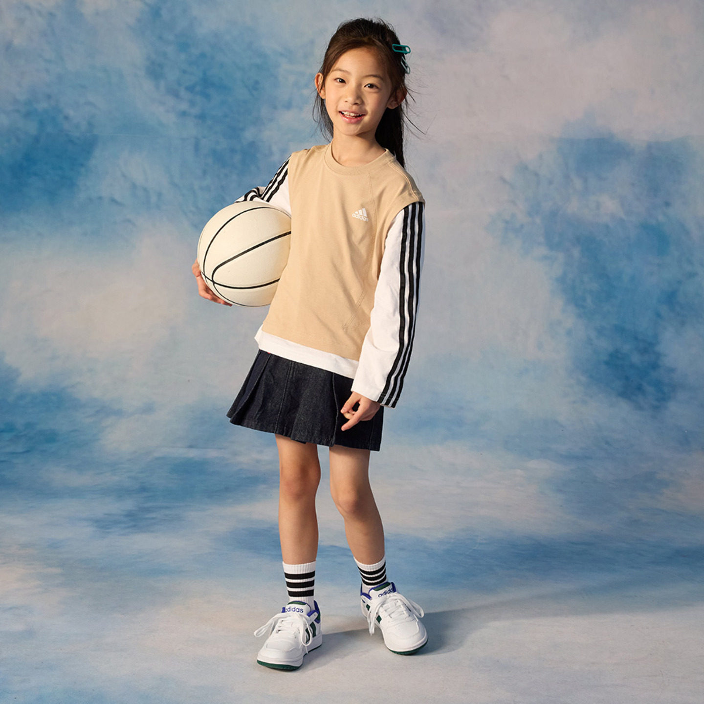 男女小童 HOOPS 3.0 K休闲篮球风板鞋adidas阿迪达斯官方outlets,淘宝优惠券,粉丝福利购,淘宝优惠卷