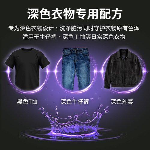 德国Dalli深色衣物护色洗衣液酵素洗涤剂牛仔裤黑色衣服固色 - 图1