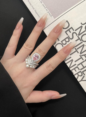 戒指心形轻奢简约小众设计百搭女