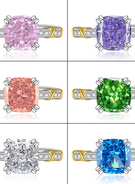 小众设计冰花切精致戒指女高级感