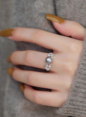 轻奢贝母戒指高级感气质时尚女