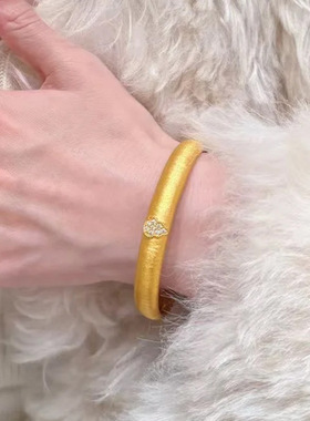 拉丝点钻葫芦手镯缎面高级感百搭