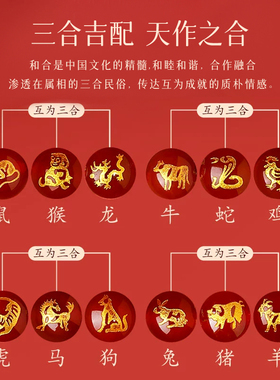 2026年三合贵人红绳手链