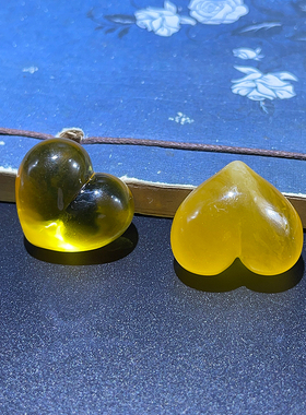 天然俄料蜜蜡屁桃爱心吊坠无优化