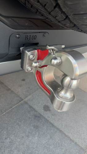 24-26款款北京BJ40拖车钩改装专用流氓钩bj40c虎头钩装饰防撞 - 图1