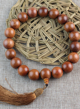 厂家缅甸草花梨木提珠车挂件车内档位后视镜吊坠佛珠念珠饰品