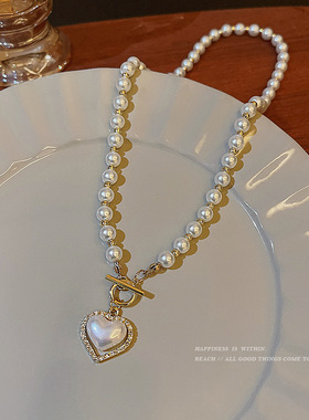 炫彩珍珠项链女2025新款
