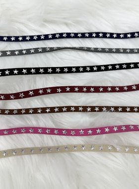 复古哥特朋克风叠戴五角星绒面项圈choker小众设计辣妹短款项链