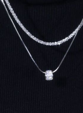 转运珠双层叠戴毛衣链精致时尚小众简约气质项链女款可水洗不掉色