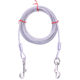 Small dog double hook lengthened anti-bite dog leash