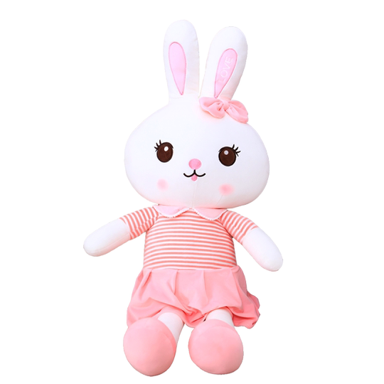 背带兔子玩偶毛绒玩具情侣兔儿童陪睡抱枕生日礼品送女生娃娃公仔