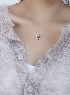 梓琦万字女短超闪潮韩国简约项链